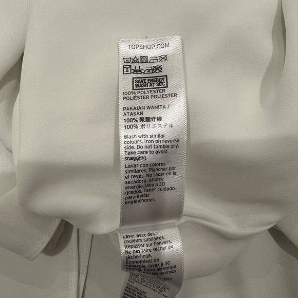 TopShop Lot of 2 Strappy Tank Top V Neck Sleeveless Black White Womens Size 2 US - Picture 8 of 12